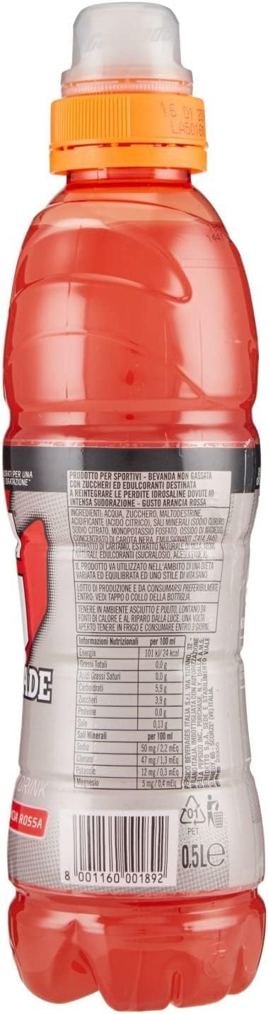 Bevanda energetica Bevanda energetica Bebida Energética Naranja sanguina Blood Orange Energy Sport Bebida 24 x 50 cl + Polpa Italiana Gourmet 400 g