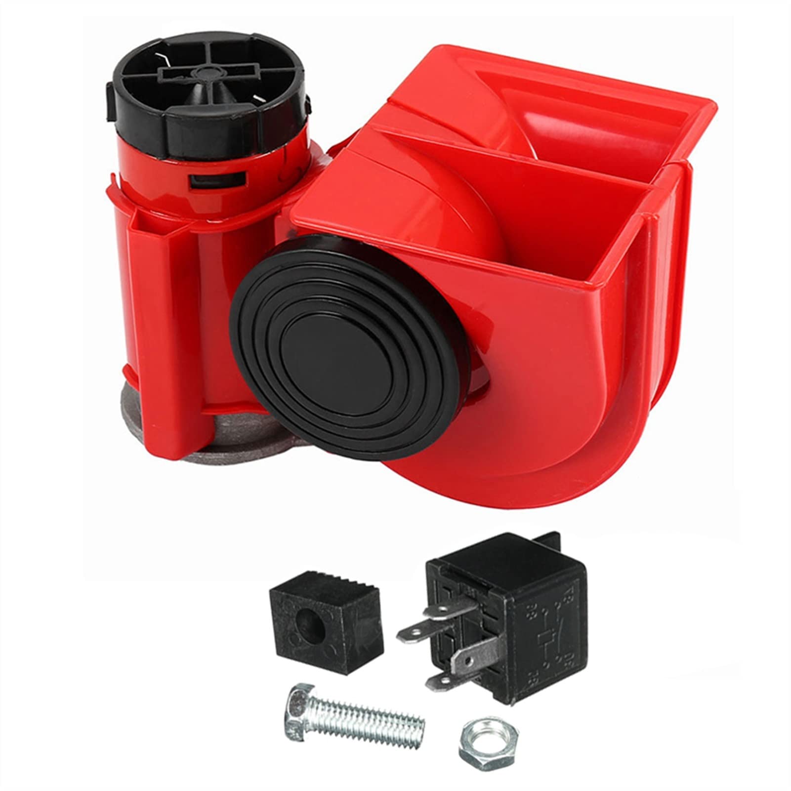 Uniwersalne zestawy 12 V Auto Twin Dual Tone Compact Air Horns Super głośny samochód ciężarowy ciężarówka SUV RV pociąg przyczepa kempingowa łódź dwukolorowe klaksony powietrzne do ciągnika