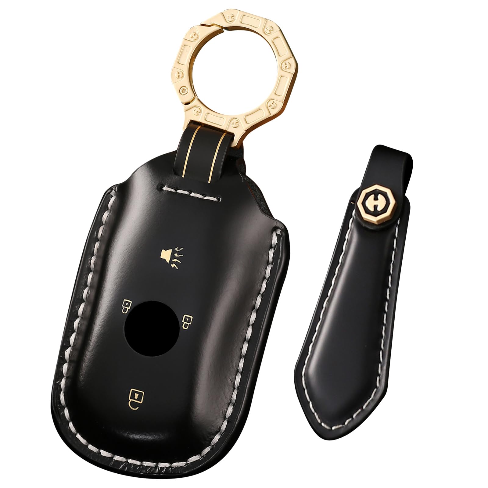 Breloczek do kluczy do Buick Encore Enclave Lacrosse Envision, głęboka czerń, głęboka czerń, głęboka czerń, Deep black
