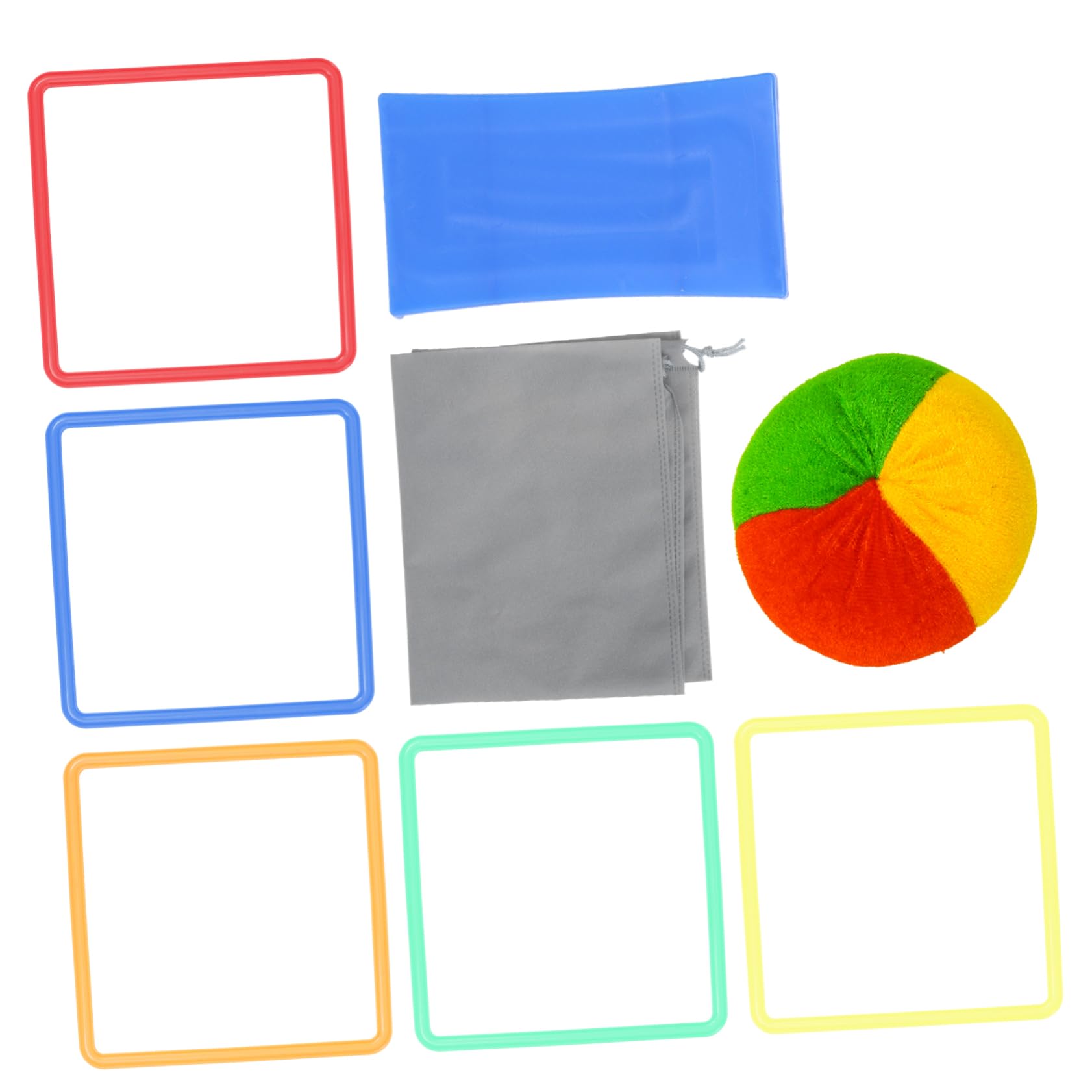 ifundom 1 Set Jumping Ring with Connectors Beanbag Storage Bag Agility Fun for Activities