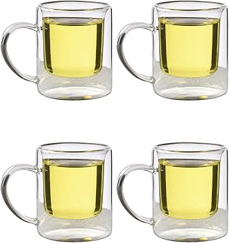 ift Cidarl  Borosilikat Cam Kahve Kupas , 200 ml, 4 Adet - 1837
