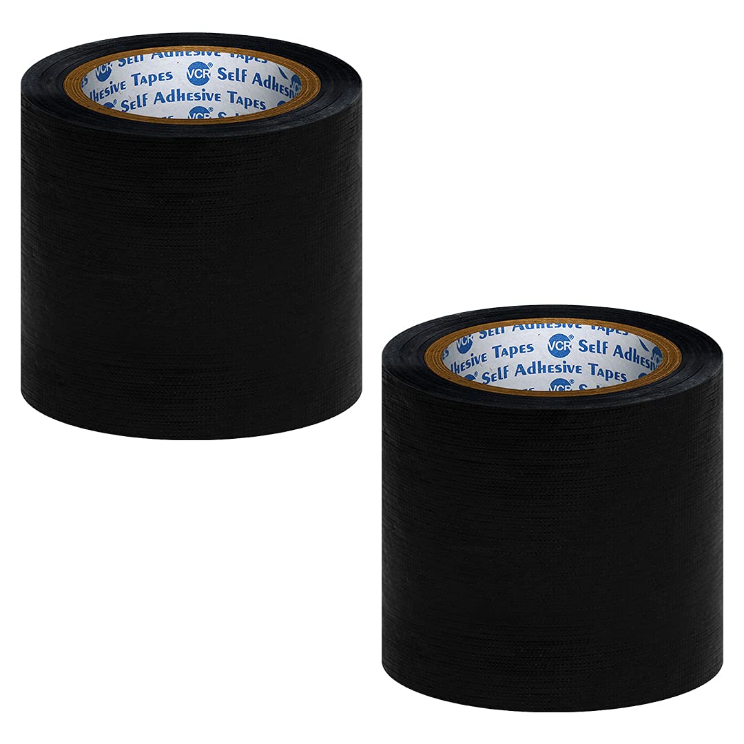 VCR Black Duct Tape - 18 Meters in Length 120mm / 5" Width - 2 Rolls Per Pack - Strong Book Binding Tape - Waterproof Heavy Duty Duct Tape (B09BK4N8CB) Amazon Price History, Amazon Price Tracker
