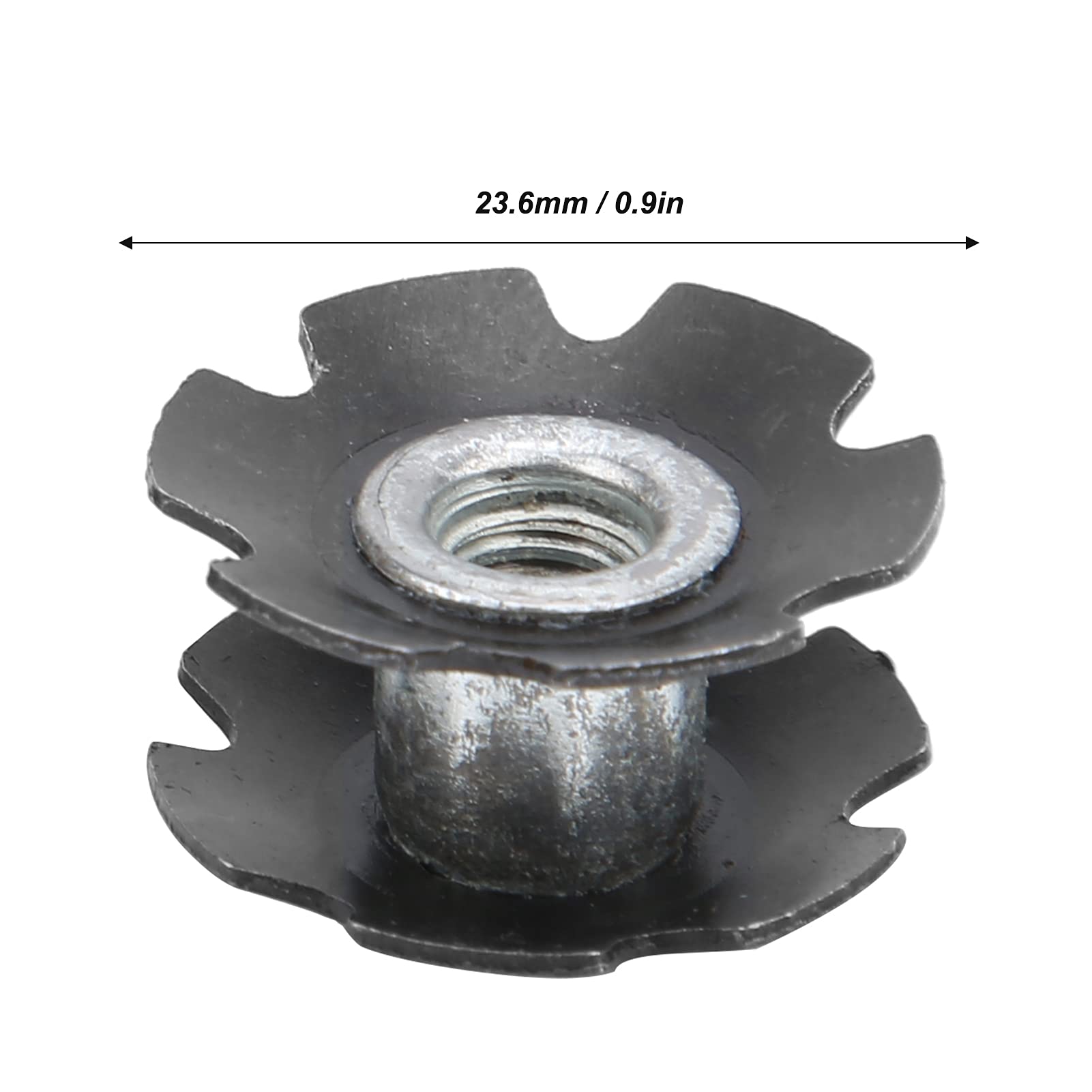 Keenso Dado a Stella per Auricolare Bici, Dado a Stella per Auricolare in Lega di Alluminio da 23,6 Mm per Bici da Strada da Strada