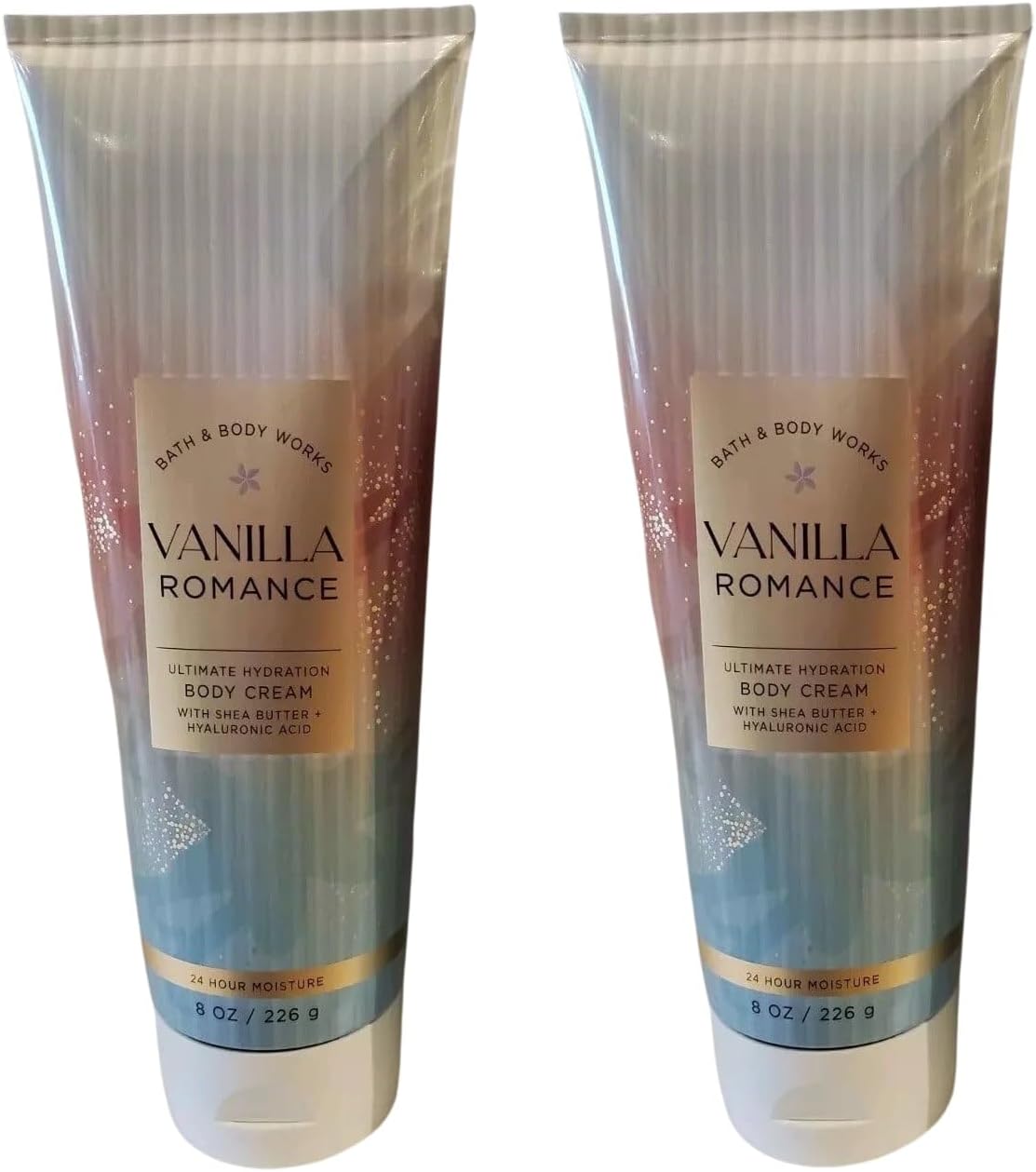 Bath and Body Works Vanilla Romance Ultimate Hydration Body Cream 8 Ounces Pack of 2