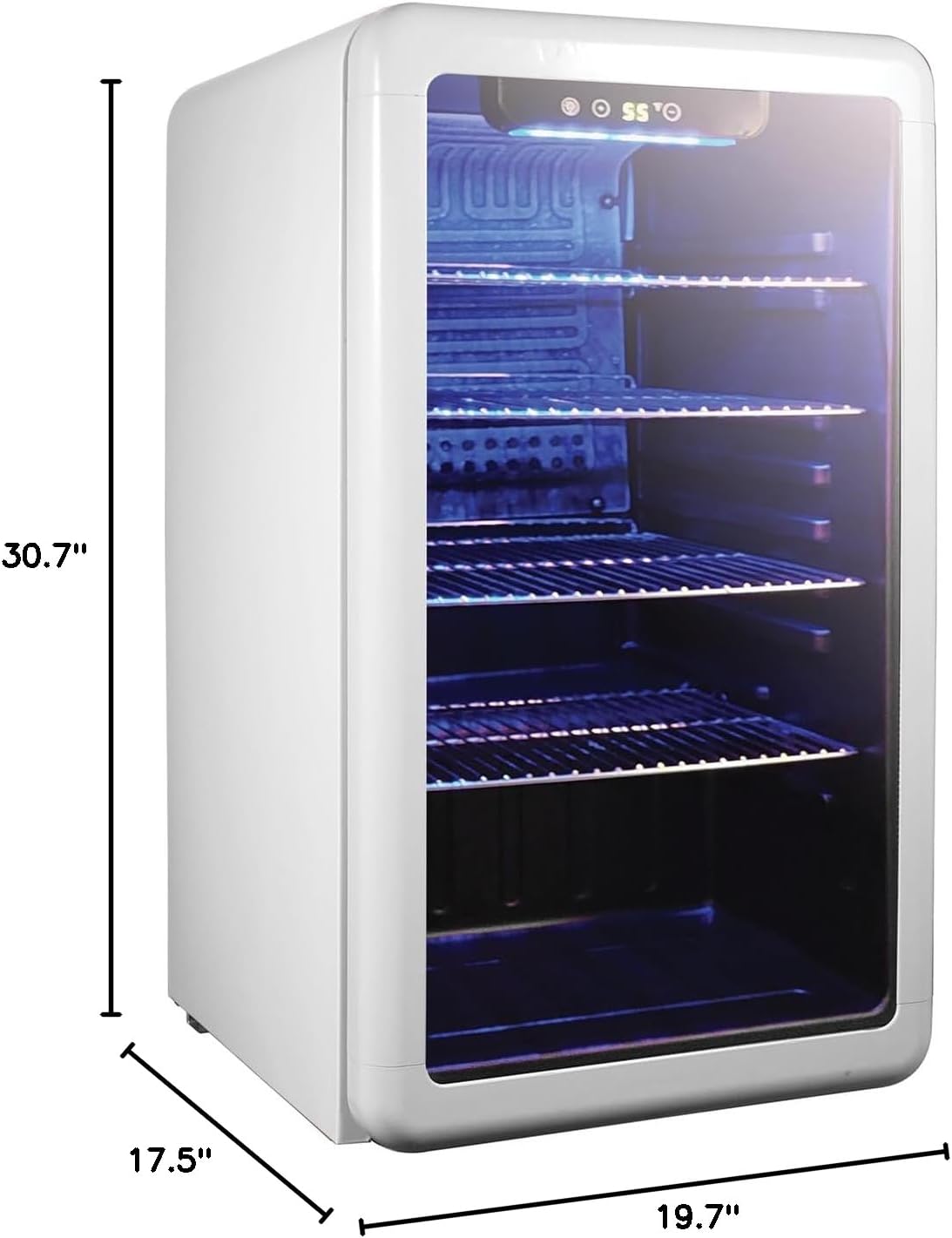 Magic Chef MCB34CHW Beverage Cooler, White