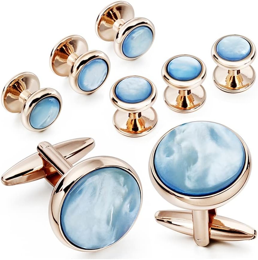 Men's cufflinks and dress stud set is best for wedding parties