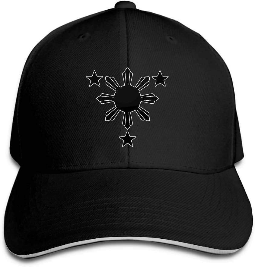Sandwich Cap Filipino Stars and Sun Durable Baseball Cap Hats Adjustable Peaked Trucker Cap