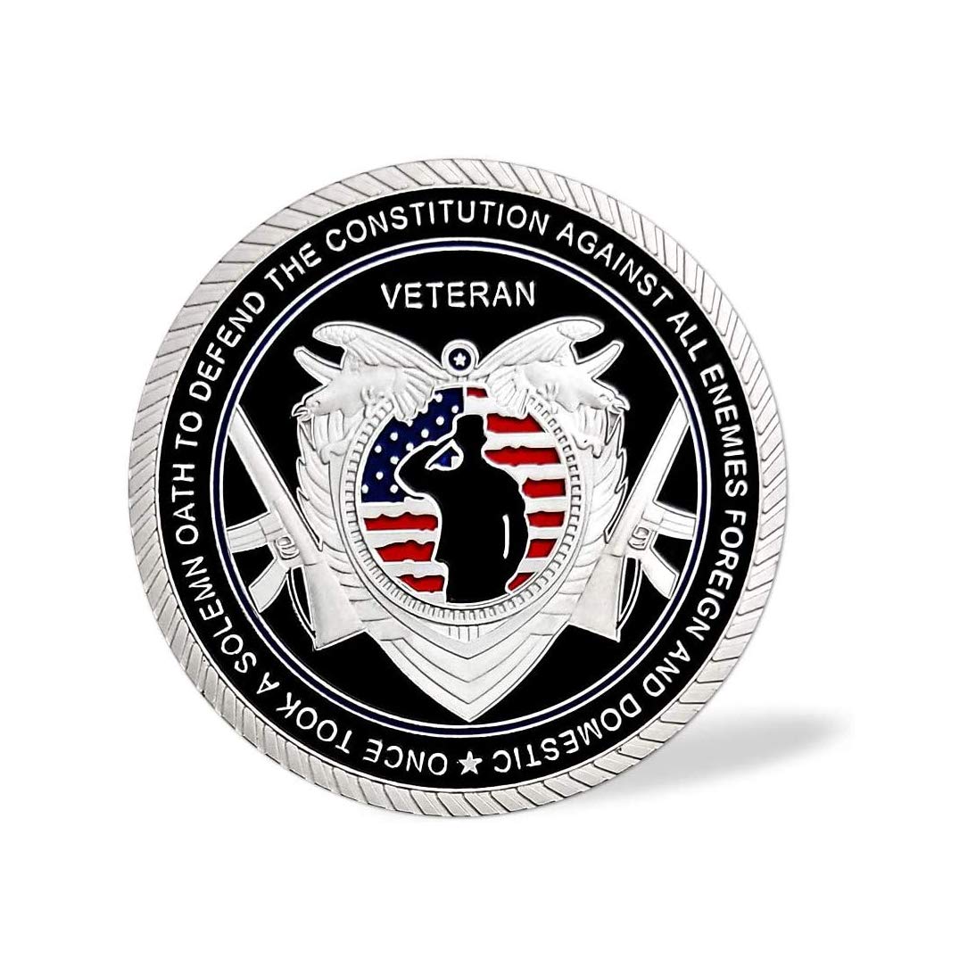 Moneda de desafío de veteranos militares de los Estados Unidos, moneda militar juramento de soldados del ejército