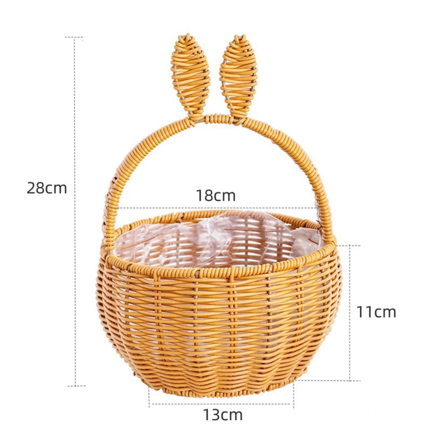 Amazon｜イースター うさぎ 耳 バスケット、うさぎ 収穫 花 女の子