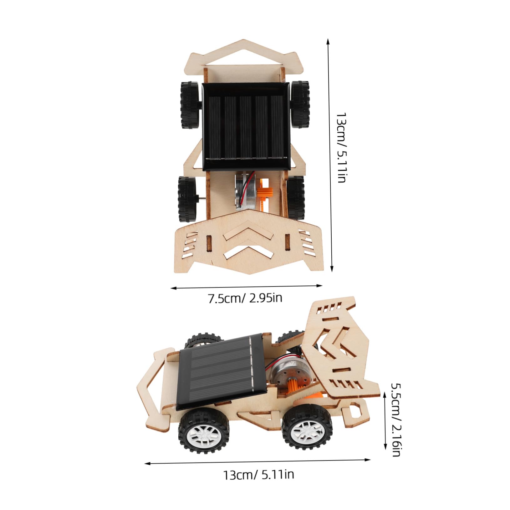 ibasenice Kit de Voiture Solaire en Bois à Monter Soi-même pour Garçon et Filles, 3 Sets DIY Éducatifs Stem Moteur Électrique, pour Bricolage Familial et Apprentissage Scientifique