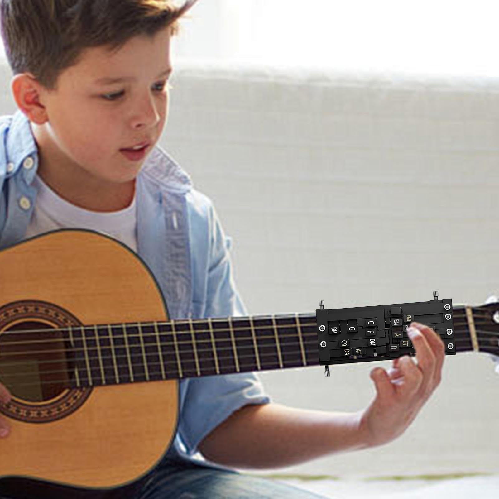 Strumento Per Accordare Chitarra Facile - Allenatore Accordi Con 18 Pulsanti Per Principianti - Foto 2