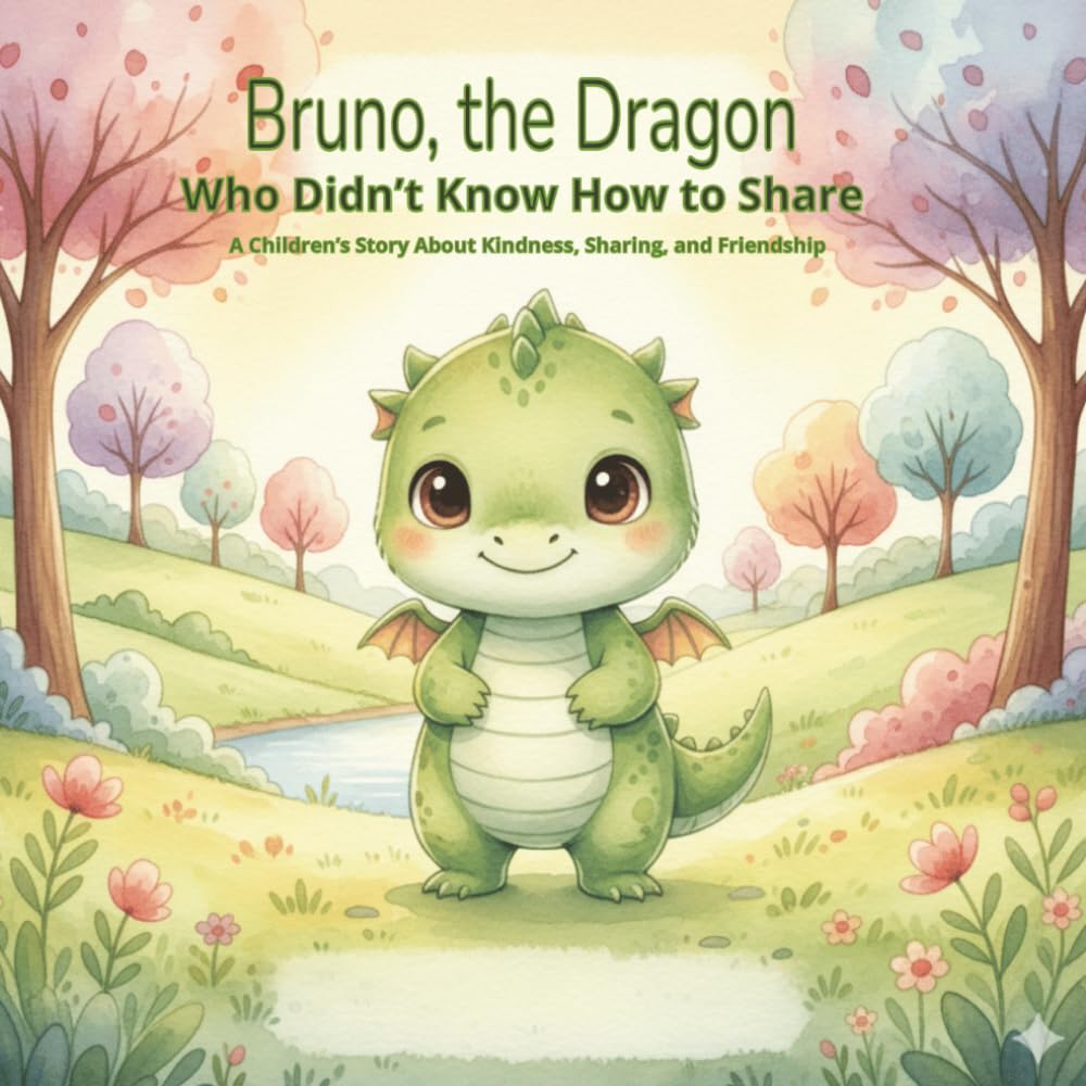 Bruno, the Dragon Who Didn’t Know How to Share: A Children’s Story About Kindness, Sharing, and Friendship