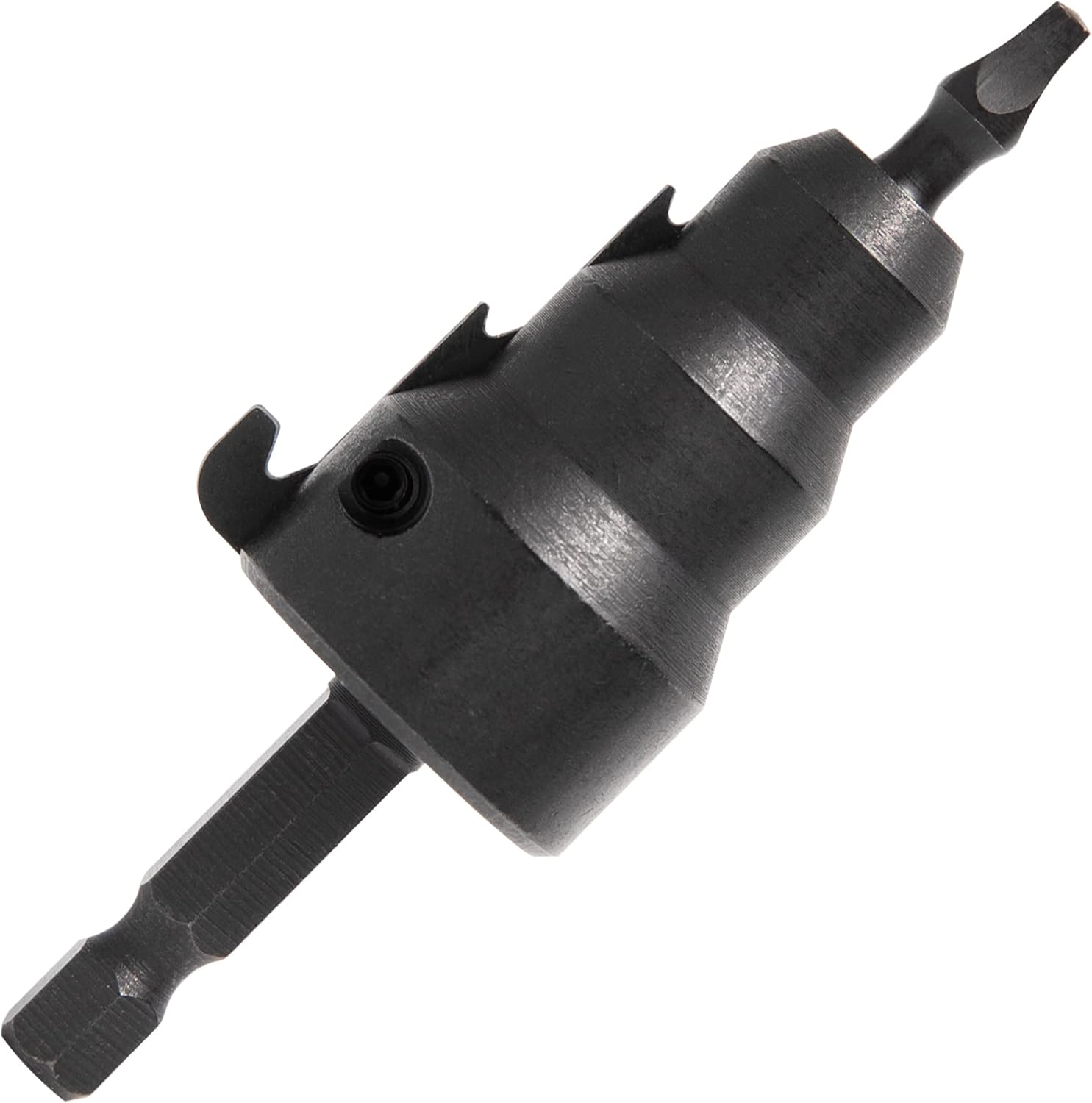 Vouyar Power Conduit Reamer for Drill with Improved Bit Retention