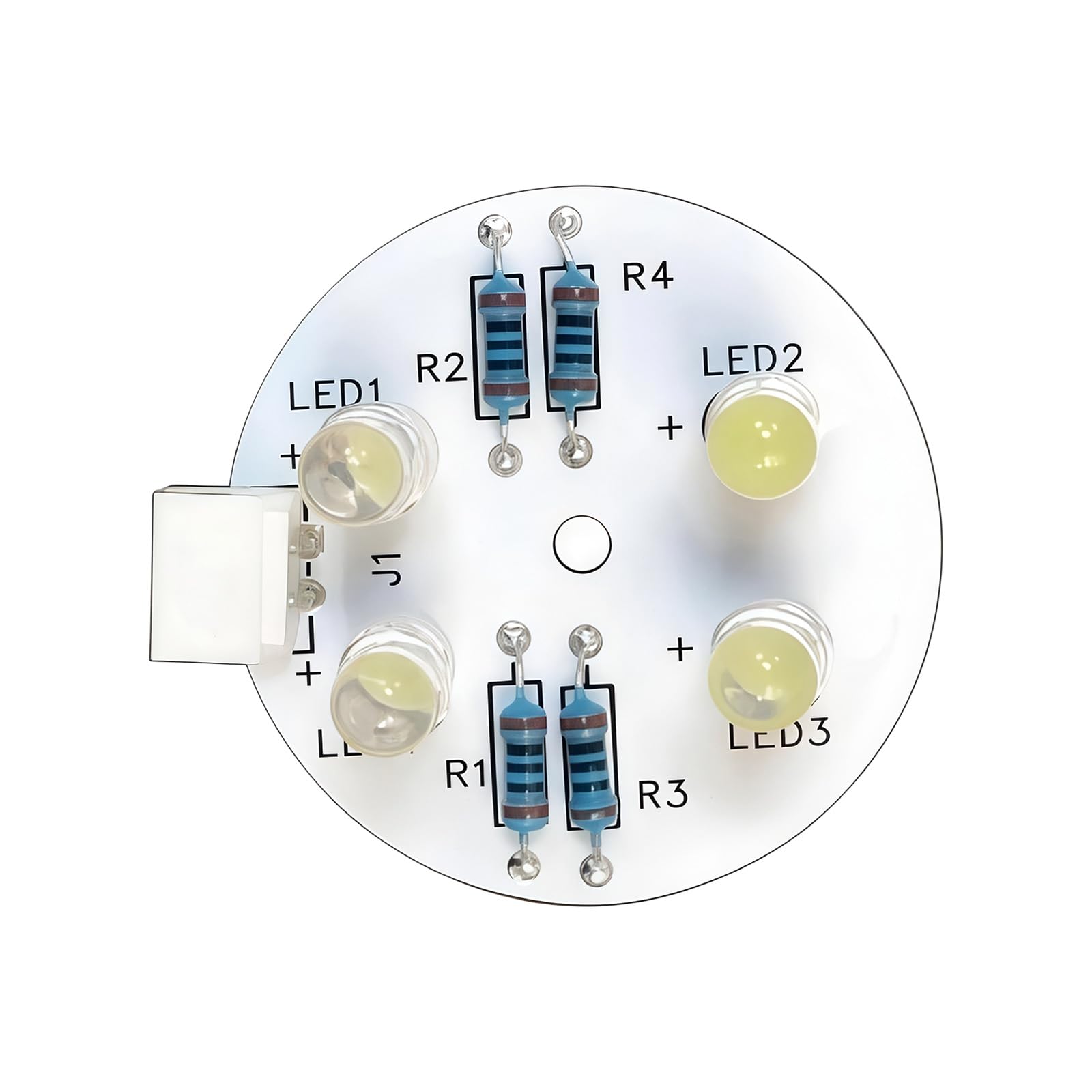 Kalttoy Brightness 4 LED Refrigerator Repairing Light PCB Texture Replacement Lamp Suitable for Various Fridge Models Fridge Repair Lamp