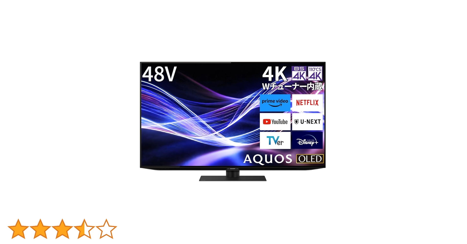 SHARP 48インチ 4K 有機ELテレビ 推奨品】SHARP 4T-C48HQ2 48V型 有機ELテレビ AQUOS OLED