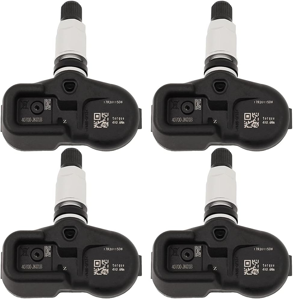 ECCPP 4PCS Programmed TPMS Tire Pressure Monitoring System Sensor Fits 2008-2010 Infiniti EX35, 2012-2014 Nissan Murano, Rogue, Versa 315MHz 40700-JK01B