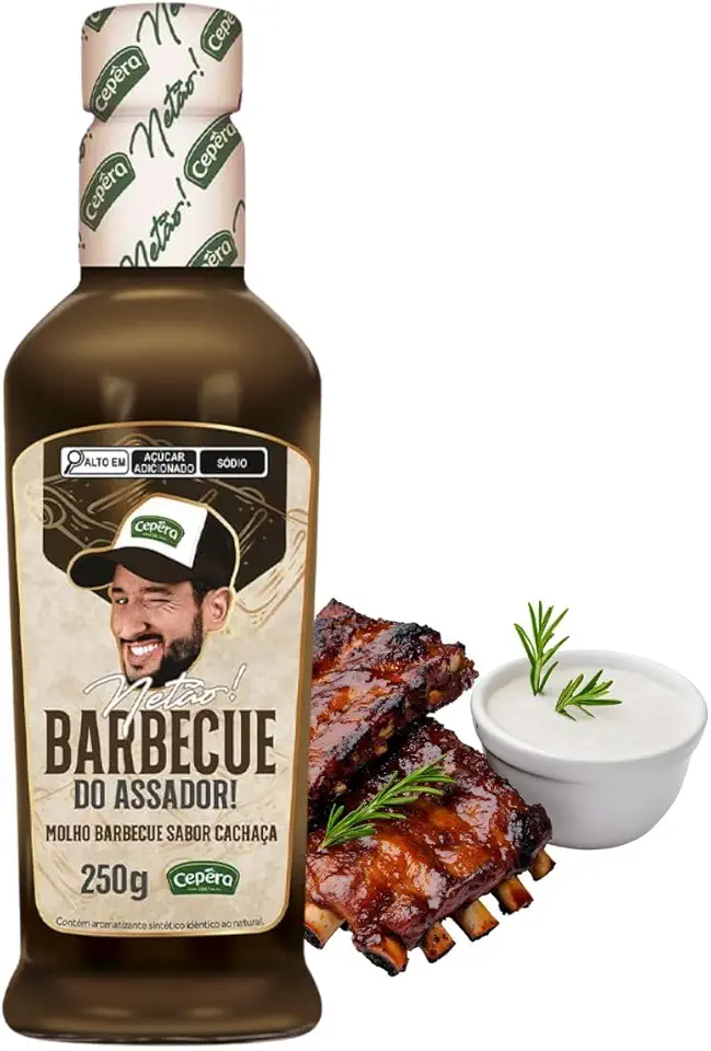 Molho do Assador Cepêra Barbecue com Cachaça – Ideal para Carnes, Frango e Costelas