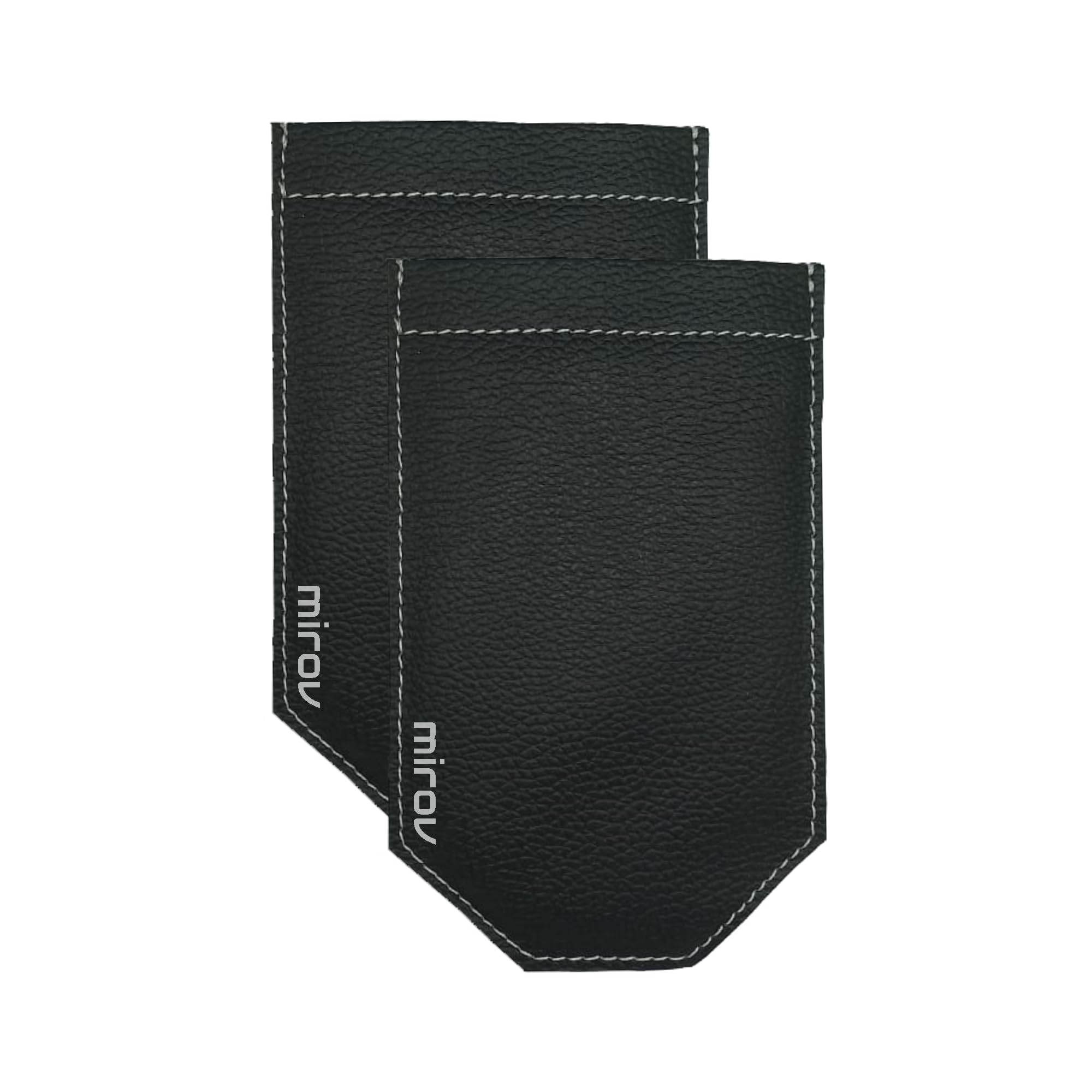 mirov Pocket Square Holder, Combo Pack of 2 | Ultra Slim, Stylish and Compact Pocket Square Organizer for Men's Suit and Formal Attire | Black-Black-picture-52