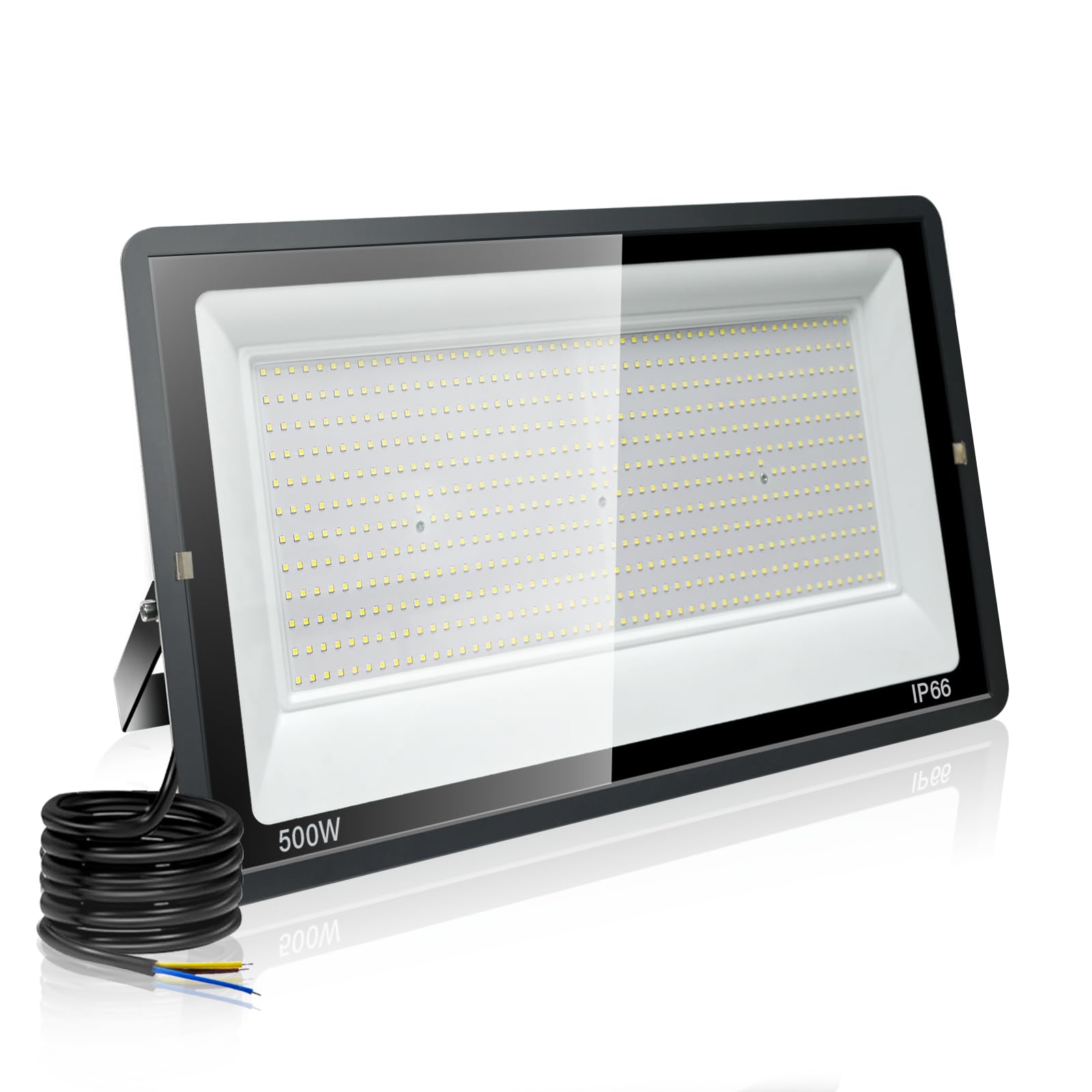 Focos LED 500W 6000K Blanco Frío Proyector Exterior 50000LM Potente Luces IP66 Impermeable Seguridad Floodlight para Terraza, Jardín, Patio, Parque, Garaje