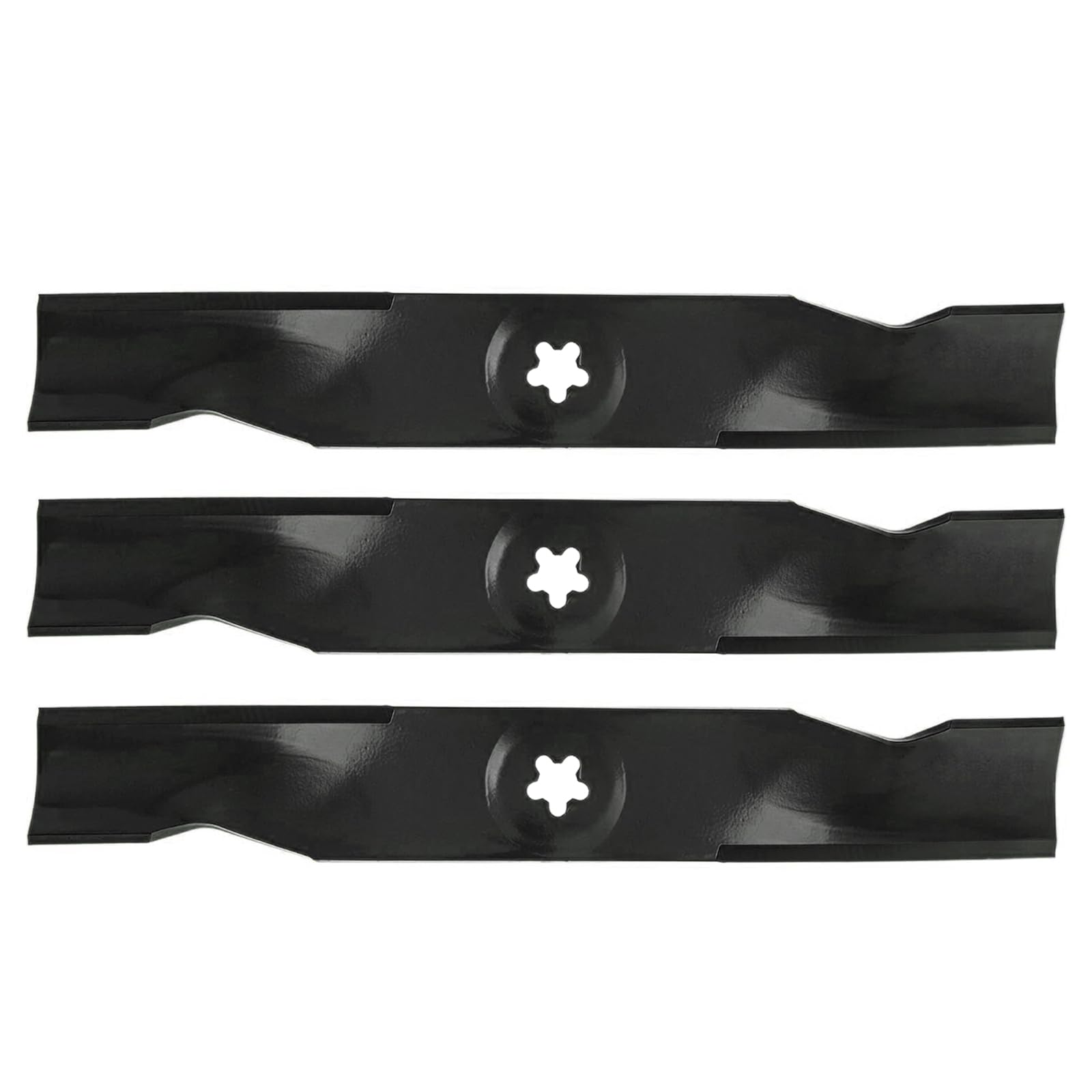Parts Camp 532180054 - Cuchilla para cortacésped para muchos 121.9 cm, corte sustituye a 180054 173920 532180054 AYP Poulan Craftsman Husqvarna GTH YTH (juego de 3)