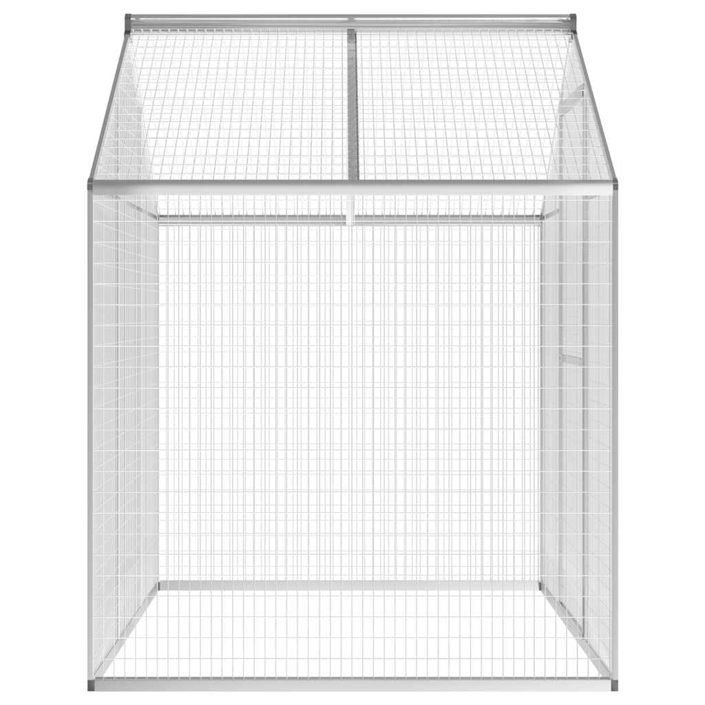 Woliera zewnętrzna, aluminiowa, 178 x 122 x 194 cm, z drzwiami do dużych obciążeń dla ptaków, aluminiowa kratka druciana zapewnia bezpieczeństwo i świeże powietrze, wytrzymała konstrukcja do zabawy i