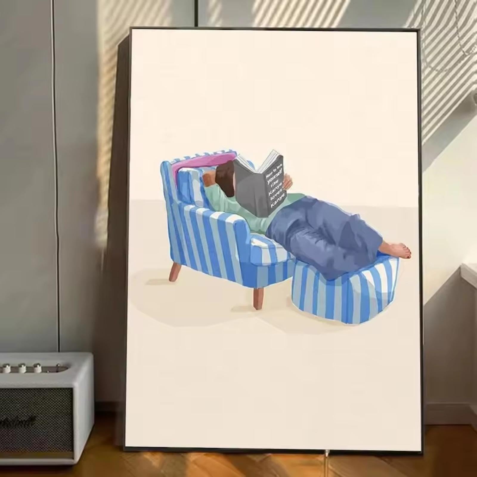 Affiches et impressions murales modernes : toile minimaliste encadrée