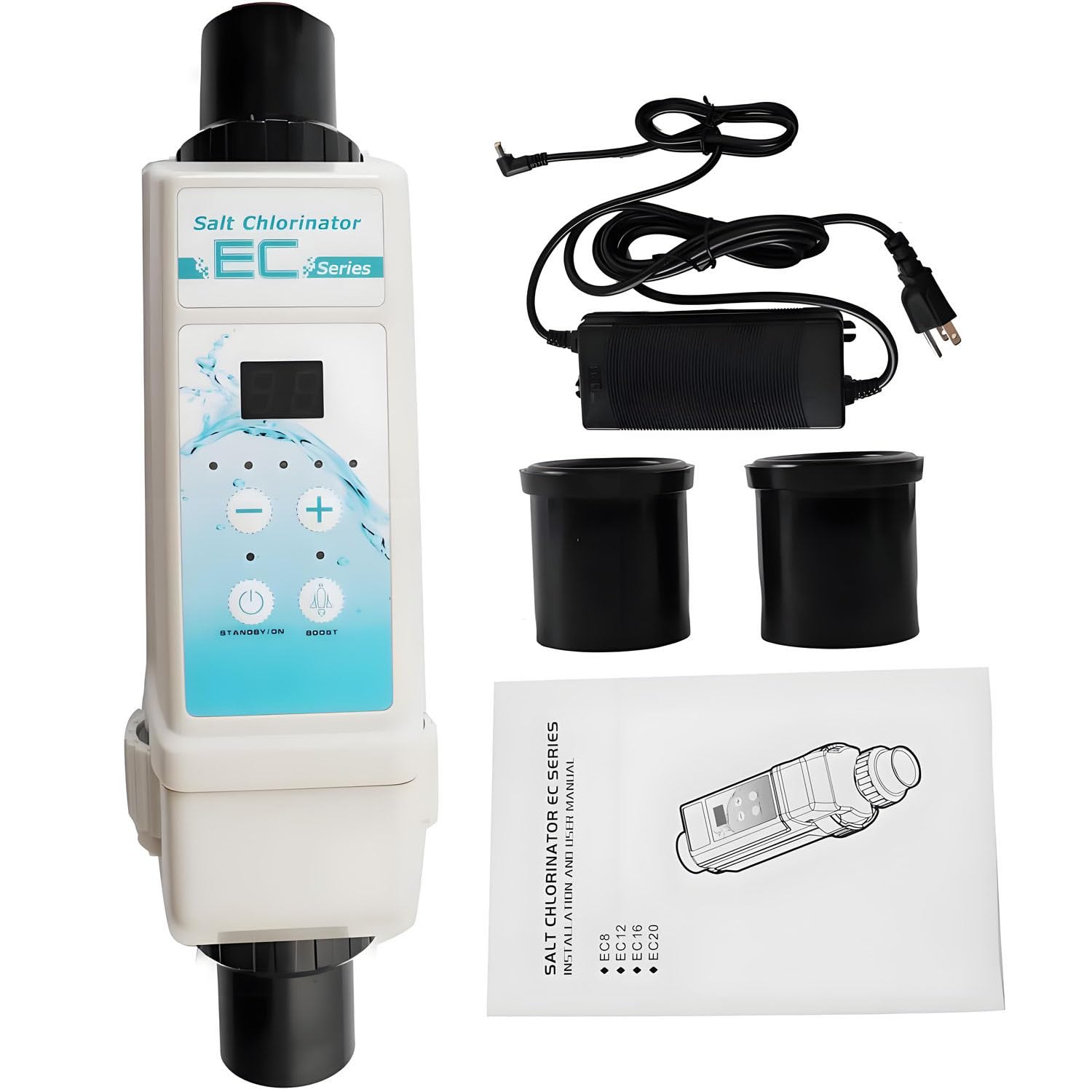 ROEFETY Saltwater Pool Chlorinator Systems for inground Pools, with 12g/h