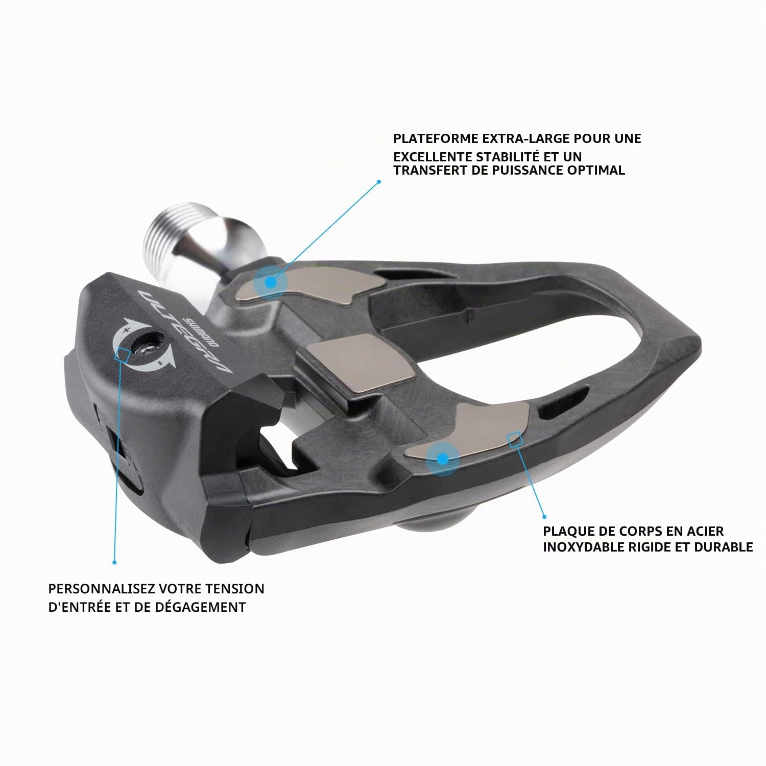 Shimano Ultegra PD-R8000 Pédales Motif Noir Standard 2018