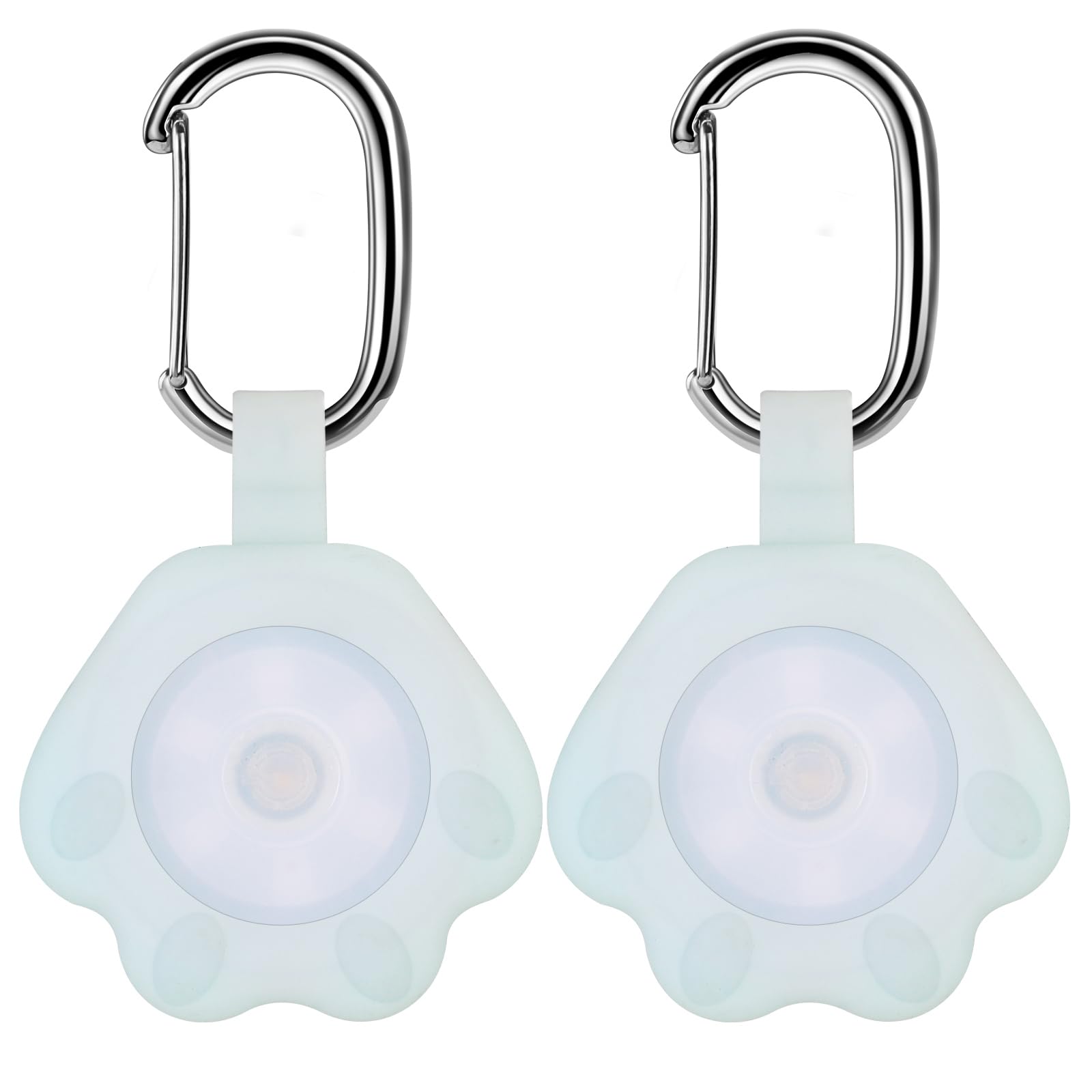 2-Pack Dog Light with USB Rechargeable, Color Changing Collar Light,IP67 Waterproof LED Safety Lights