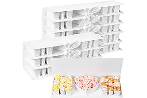 Elegant White Mom Flower Boxes: Mother's Day Gift for Flowers and Strawberries