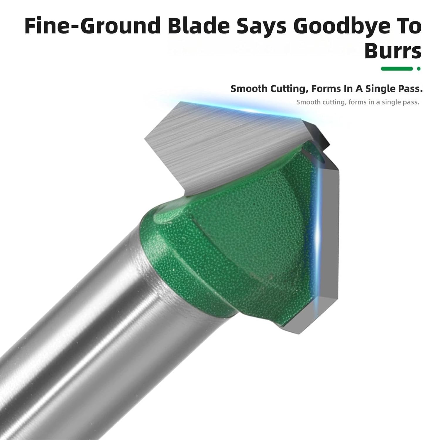Professional 90 Degree Double Edged Chamfering Router Bit 1 / 4inch / 6mm / 8mm Shank Aluminum Plate Woodworking Tool