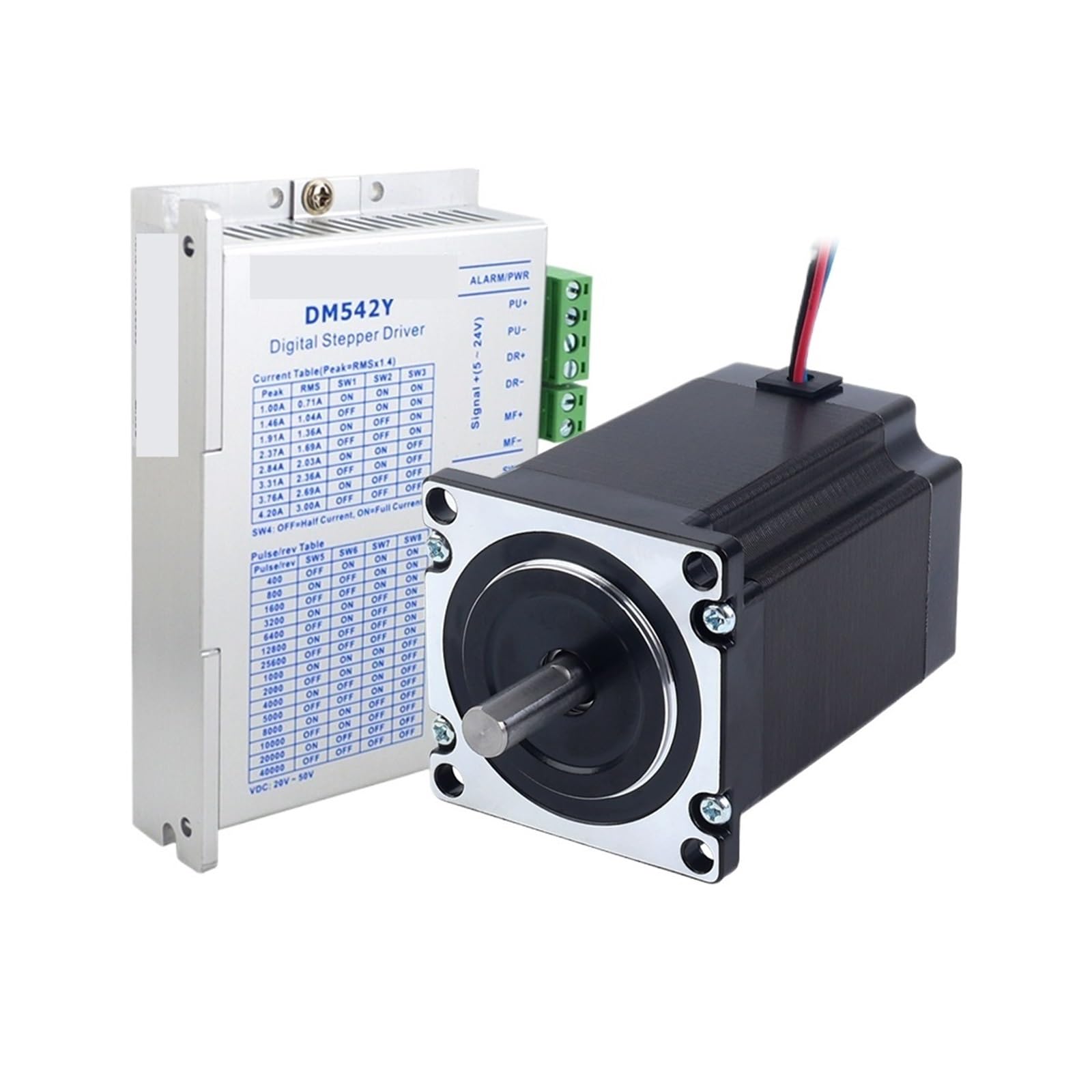 2RD58I8PM Stepper Motor Nema 23 Driver Kit Open Loop 1.9Nm 2.8A 57x76mm and Nema23 DM542Y