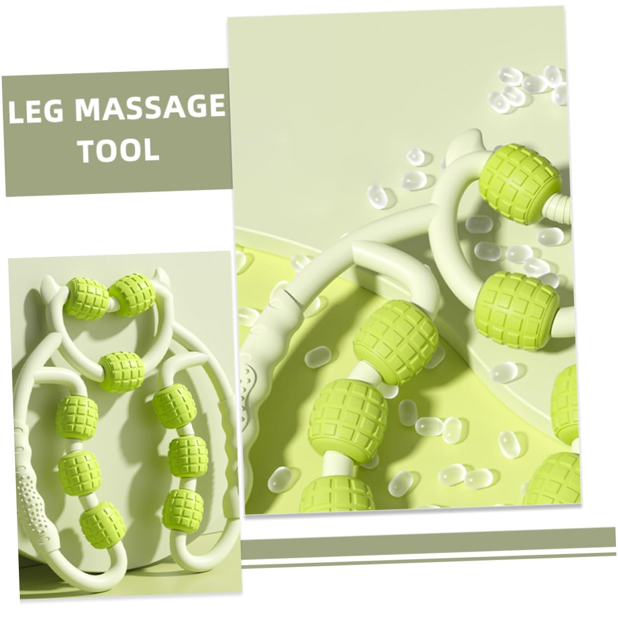 Beaupretty 2stücke Muskelmassagegerät für Beine Wadenrolle zur Muskelentspannung Beinmuskelrolle für Verspannungen Massagerolle zum Lockern von Muskelknoten