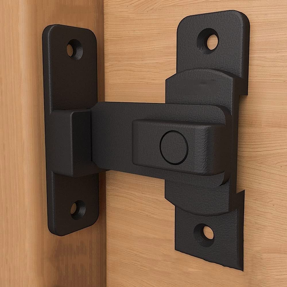 NVSFZGIYG Lock Latch,Sliding Bolt,Door Bolts,Barn 90 Degree Flip,Right Angle Bent Buckle,Stainless Steel
