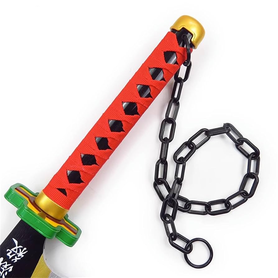 鬼滅の刃　音柱　宇髄天元 双剣 チェーン付き プラスチック製 Amazon.co.jp: SISHENG 鬼滅の刃 宇髄天元 日輪刀 二刀流 遊郭編