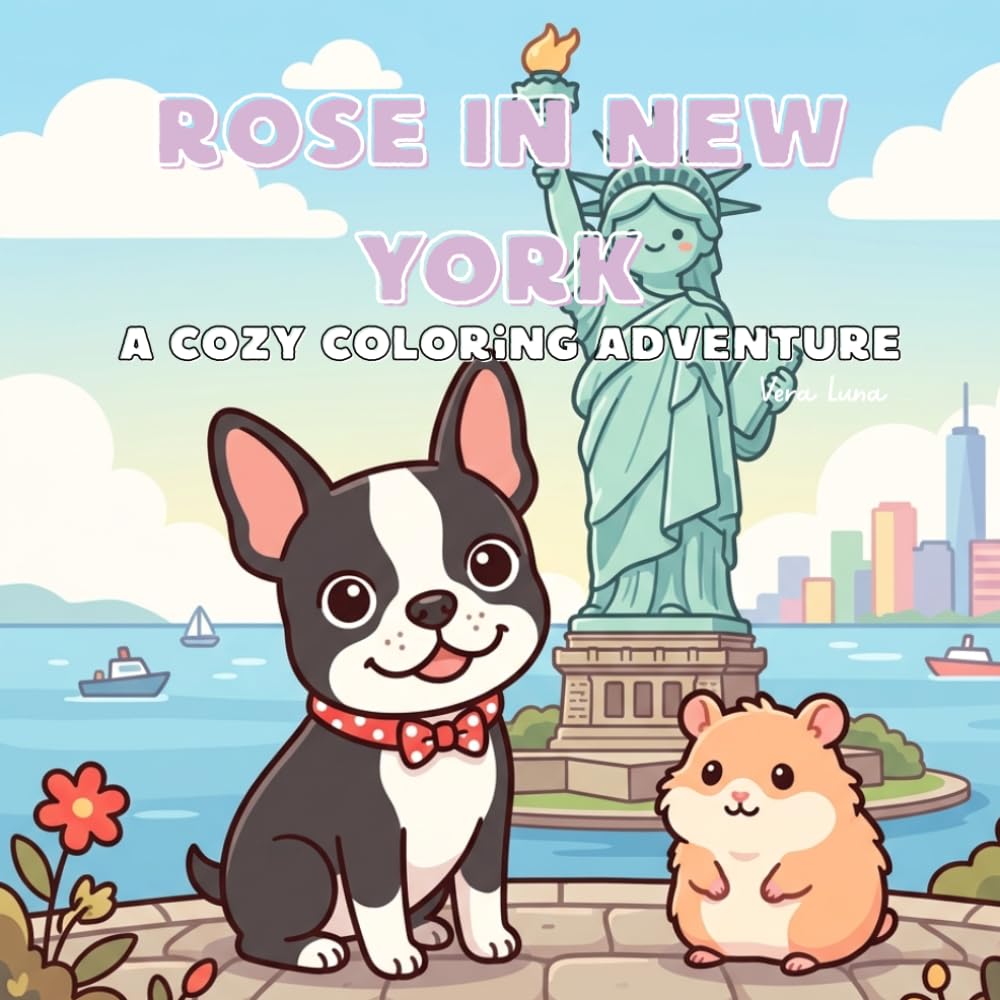 Rose In New York: A Cozy Coloring Journey (Rose Around the World, Bold & Easy Journey.)