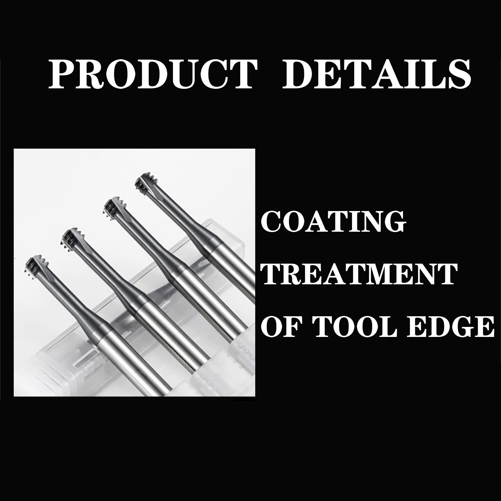 Generic 1 x Gewindefräser-Bit, UNF0-80 x D4 Wolframstahl-Fräser, 3T 3 Rillen, Gravur-Einfädelwerkzeuge für CNC-Fräsmaschine, Nano-Beschichtung HRC60 für Metall, Edelstahl, Gusseisen (UNF0-80 x D4)