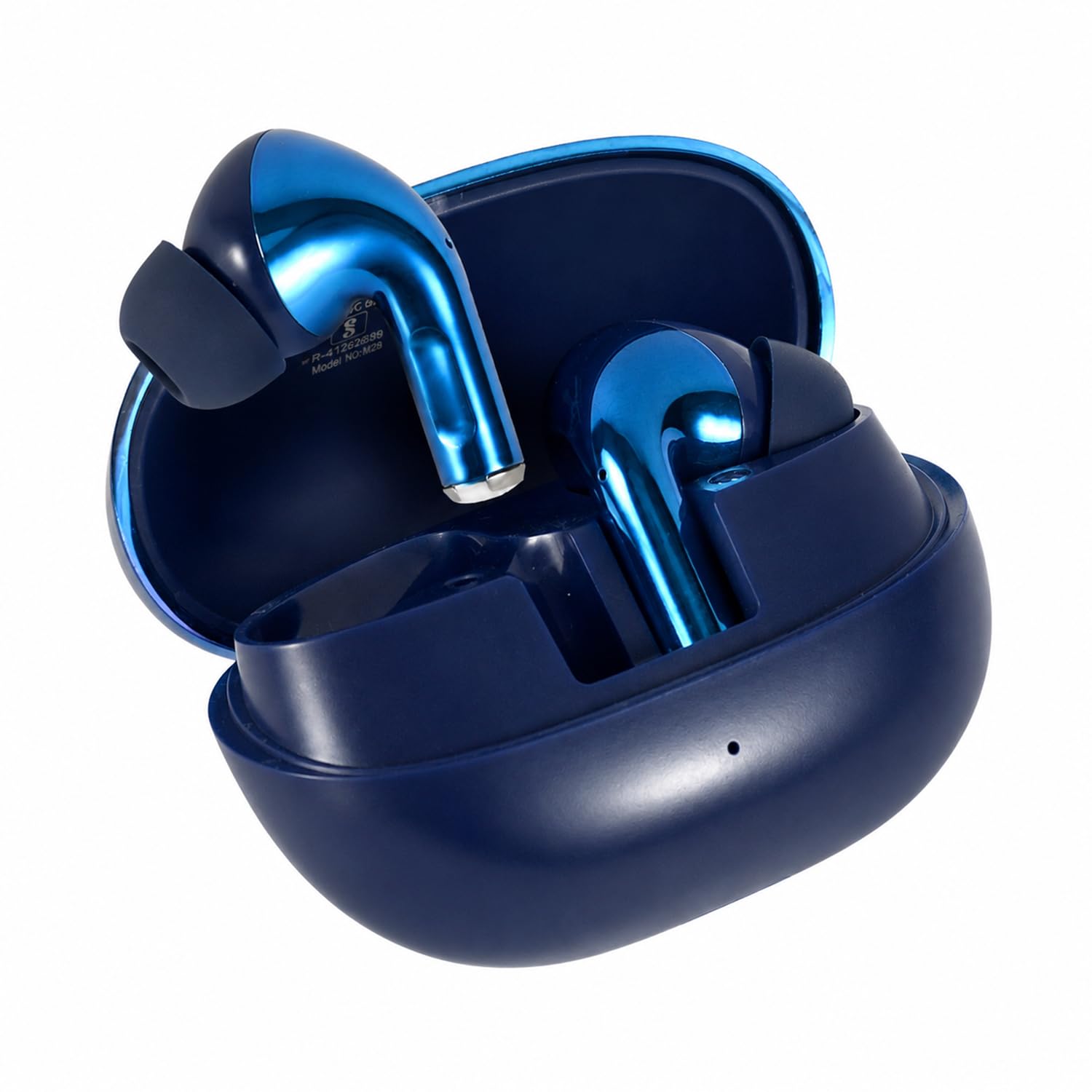 Bluetooth 5.3 True Wireless Earbuds with 60 Hours Playtime, Deep Bass Stereo Sound, ENC Clear Calling, USB Type-C Fast Charging, Touch Controls, Low Latency Gaming Earphones Blue-image-16