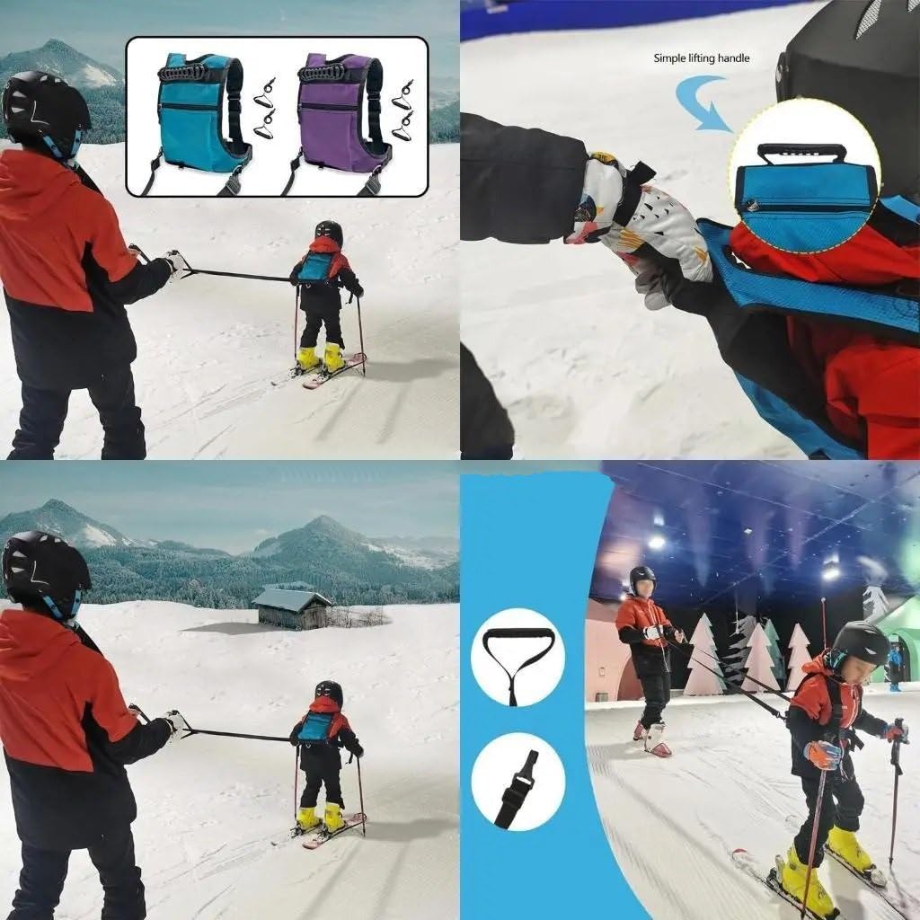 Torby na buty narciarskie Uprząż narciarska do nauki jazdy na snowboardzie dla dzieci z plecakiem torba bagażowa