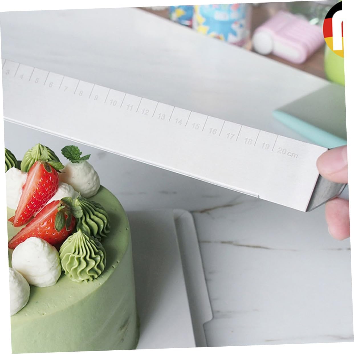 Stainless Steel Cake Cream Scraper Spatula for Baking and Decorating