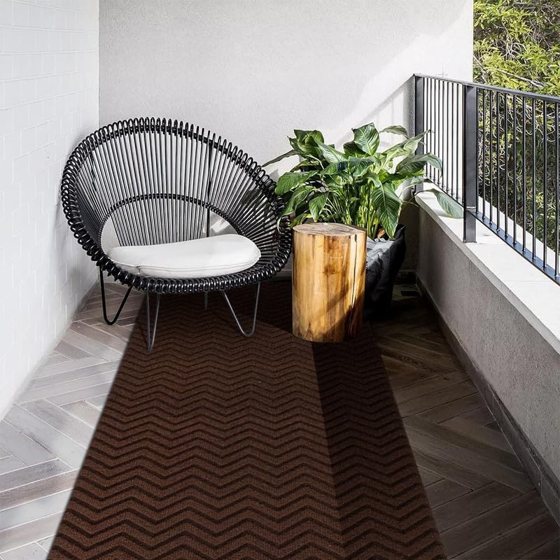 Miniatura 8 de Fasward Alfombra de pasillo de goma antideslizante de 2 x 6 pies, tamaño personalizado, alfombra larga resistente para entrada, cocina, garaje,