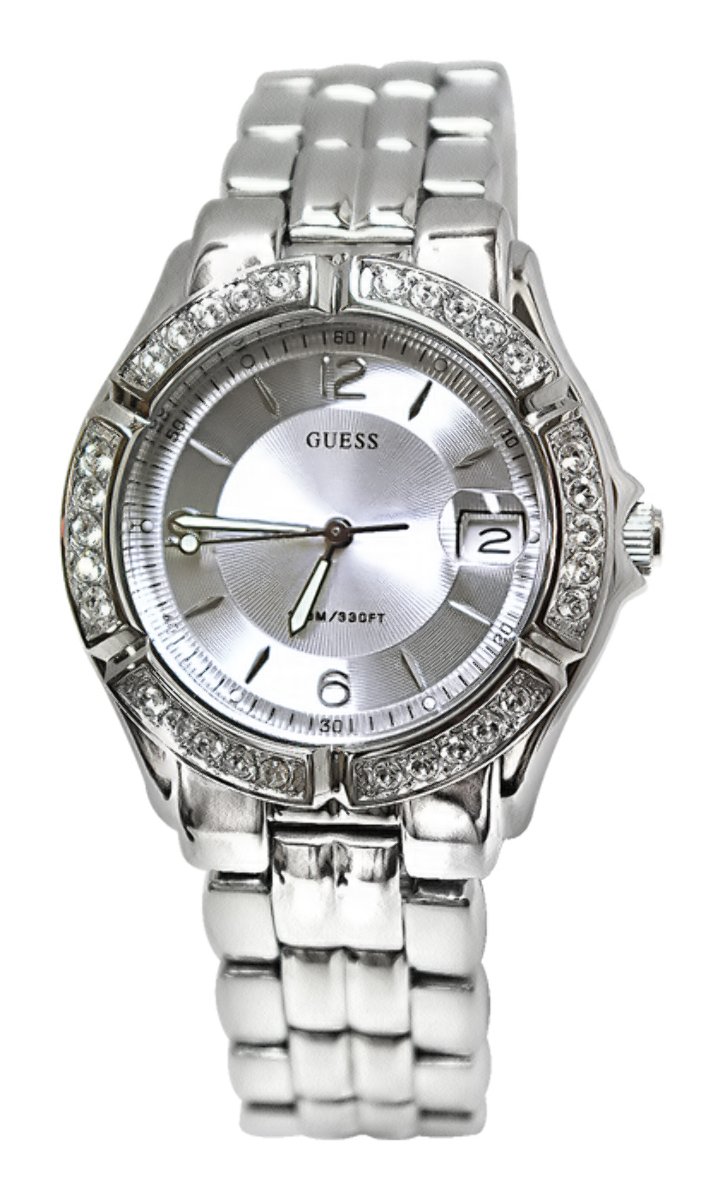 Guess Stainless Steel Sports Analog Silver Dial Women Watch-G75511M, Silver Band (B000XQKFHE) Amazon Price History, Amazon Price Tracker