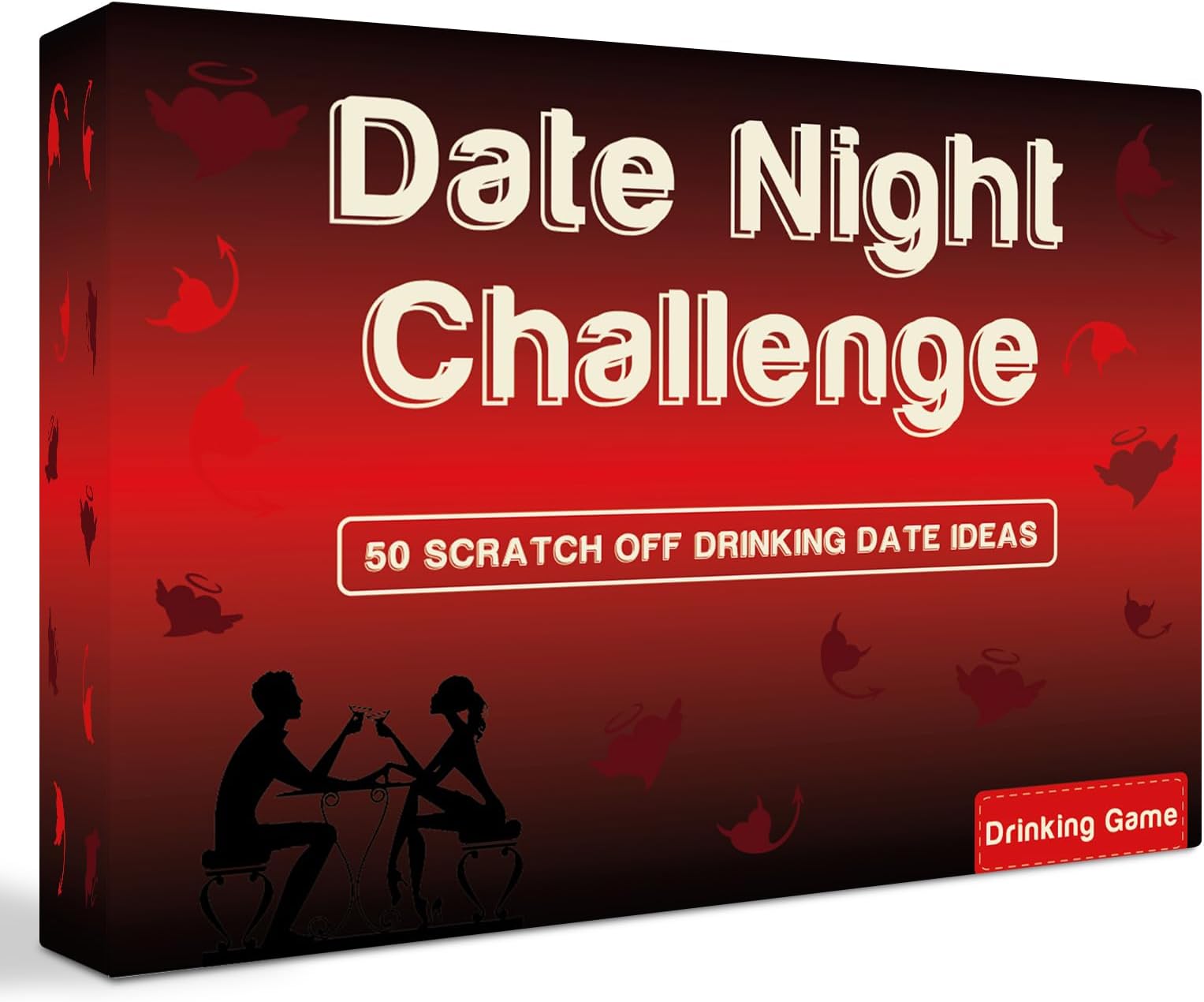 50 Fun & Romantic Scratch Off Date Night Ideas for Couples, Gifts for Him, Her, Husband, Boyfriend, Men - Valentinesday Gifts for Her - Stocking Stuffers, Anniversary, Birthday Gifts (Drinking Games)
