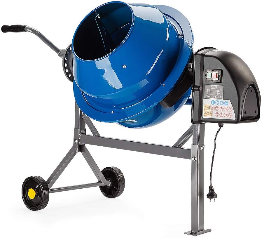 BaumrAG 220W Portable Concrete Cement Mixer Electric, 70L/ 2.4 Cubic