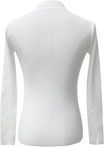 Miniatura 4 de Womens Half Turtleneck Sweater Knitted Sweater Bottoming Shirt Solid Color Top T Shirt Space Pack