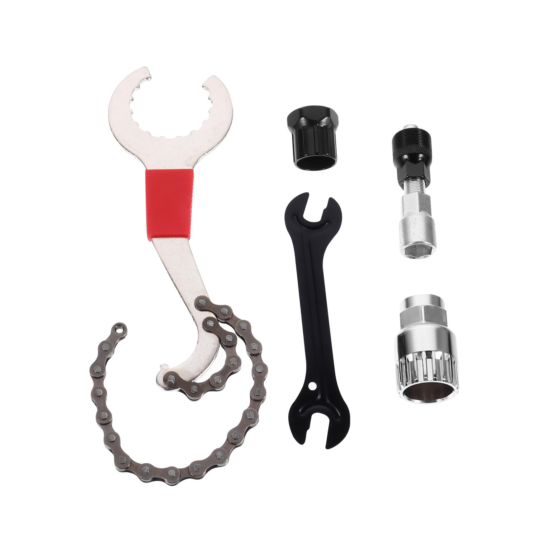 POPETPOP Estrattore per Guarnitura in Metallo Attrezzo per Estrazione Pedivella Dispositivo per Movimento Centrale Scanalato Denti Adatto Biciclette da Strada Mountain Bike e Corsa