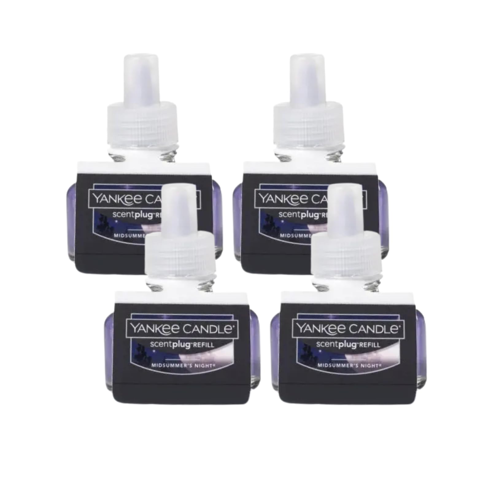 Yankee Candle Scent Plug Refill, Midsummer Night (Pack of 4)