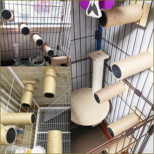 Escalera para Gatos de Madera con 4 Niveles Gris miniatura 3