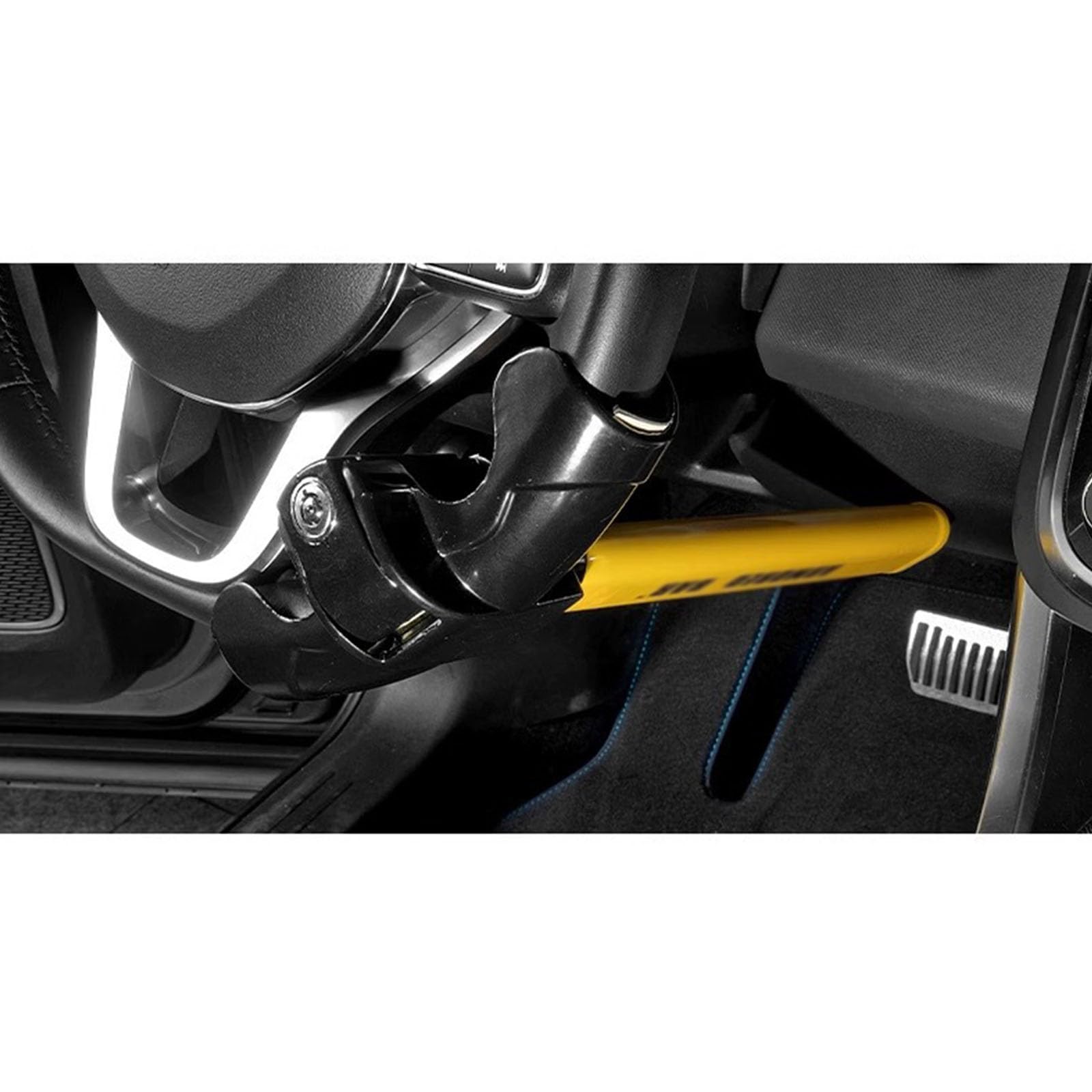 Canne Antivol Voiture Volant, Compatible avec Ford Escape, Blocage du Volant avec Clé Antivol De Voiture Blocage du Volant Sangle Antivol,Type A