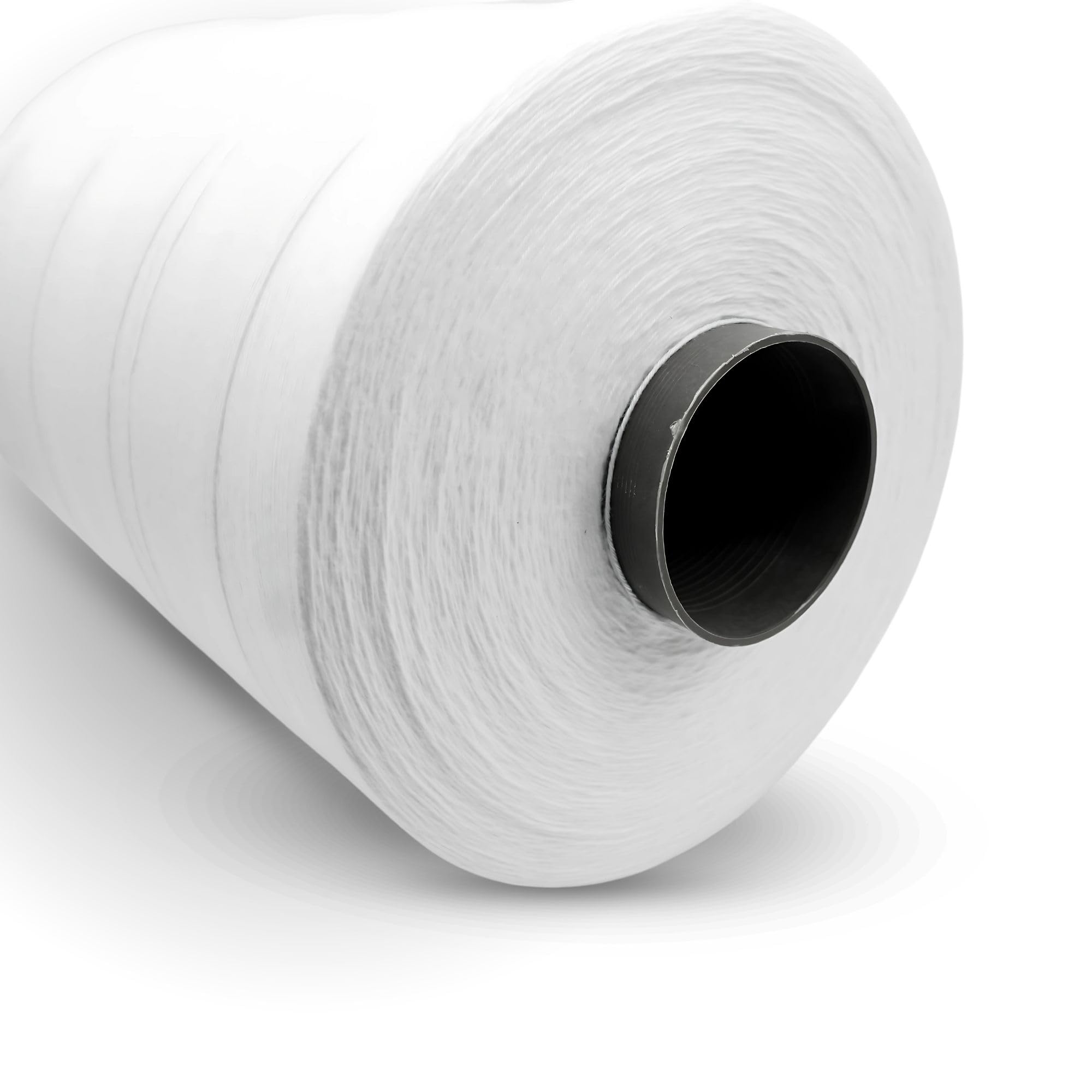 DOJA Barcelona | Bobina para Coser Sacos | 12S/20S 4 Hilos de Coser Maquina de Coser Saco | Bobina 25500m | Blanco | 5kg | Bobina de Hilo Poliester, Alta Resistencia para Maquinas Industriales